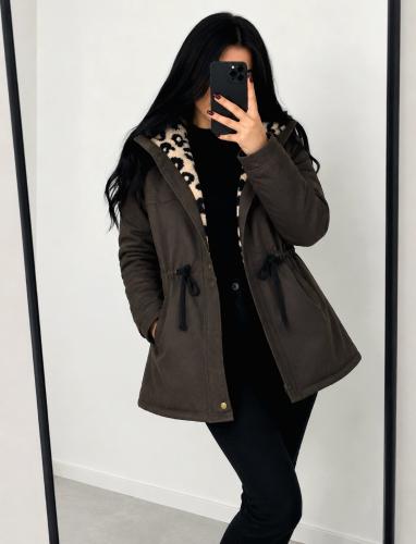 Parka Cordero Estampado