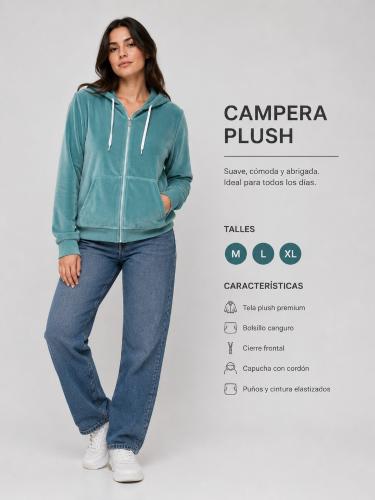 Campera de Plush de Dama