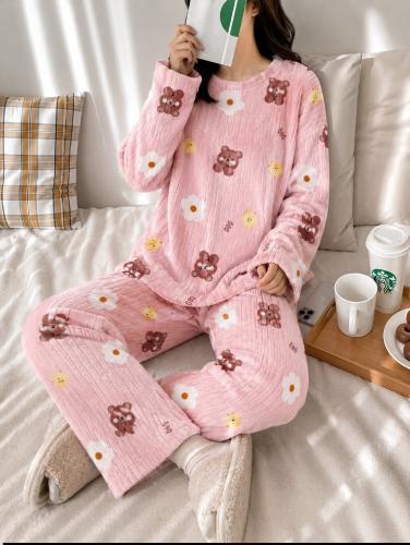 Pijamas Polera Acanaladas Importada