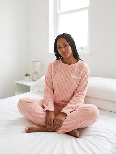 Pijamas Polera Acanaladas Lisos