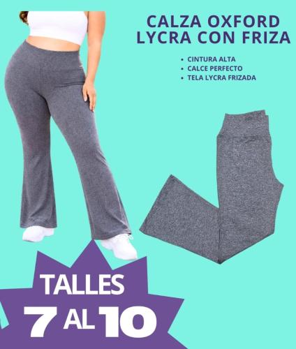 Calza Oxford Laycra Frisada por Pedido