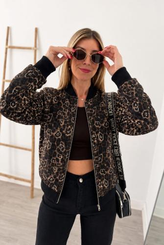 Campera Animal Print Combinada 2 al 5