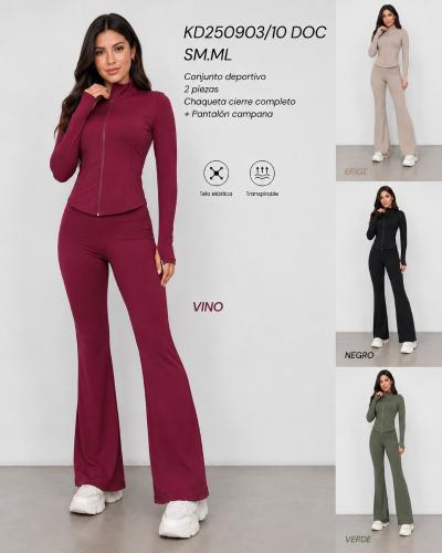 Conjunto -250903 Material Suplex, Campera y Calza sin Frunce.