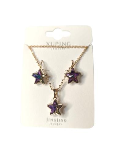 Conjunto Estrella Tornasolada de Xuping - Miniatura 2