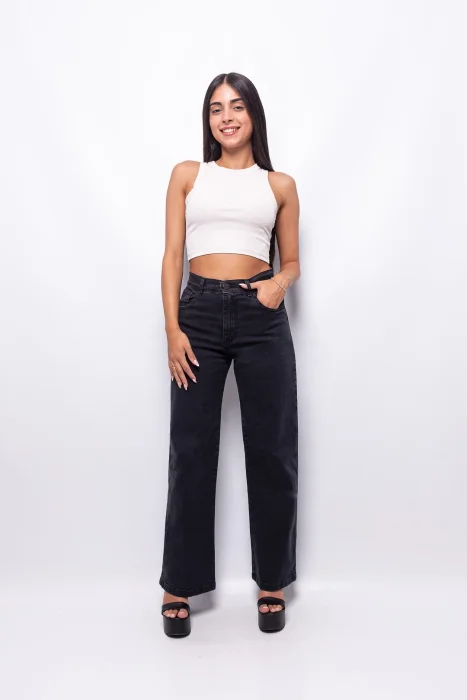 Wide Leg Ston Elastizado