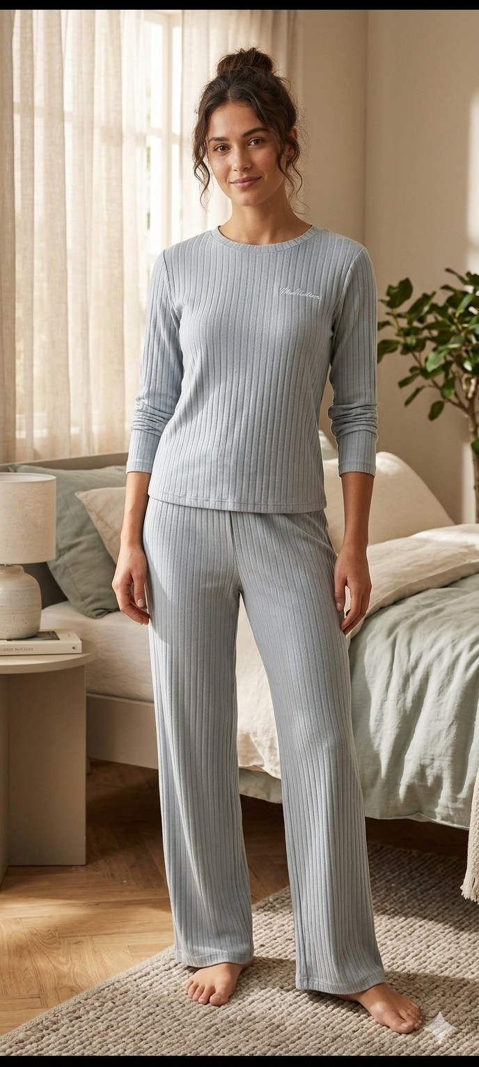 Pijama Peluche de Mujer Estampados y Lisa - Imagen 4