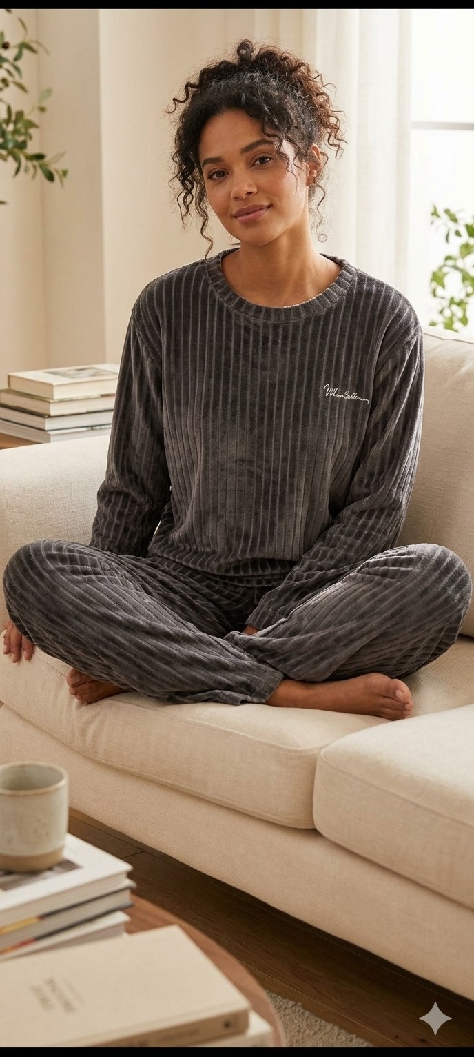 Pijama Peluche de Mujer Estampados y Lisa - Imagen 6