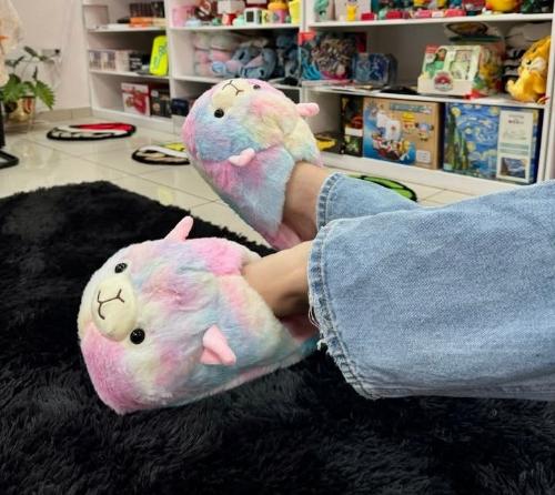 Pantufla Llamita 34a39 Importadas  Suela  Costurada - Miniatura 1