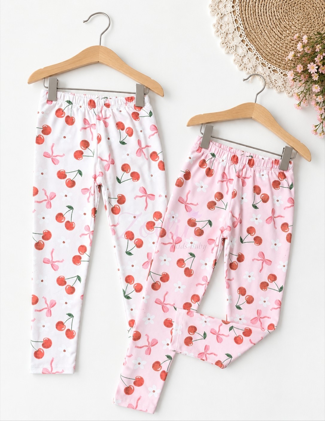Calzas Algodón con Lycra Flores  Elastizado - Imagen 2