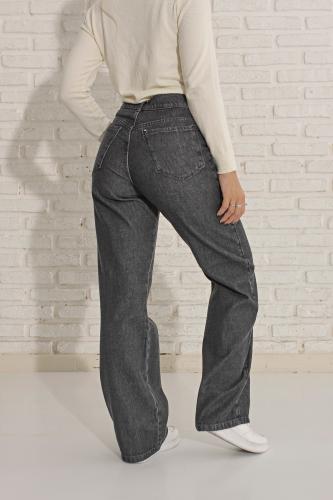 Wide Leg Gris Oscuro - Miniatura 5