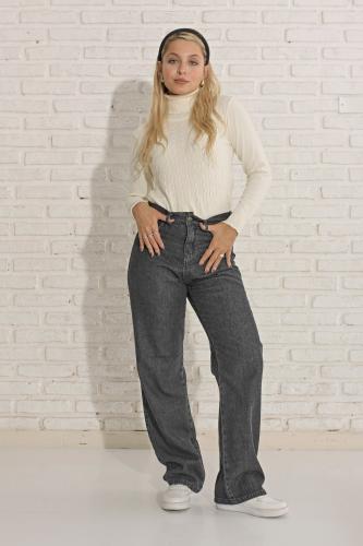 Wide Leg Gris Oscuro - Miniatura 7