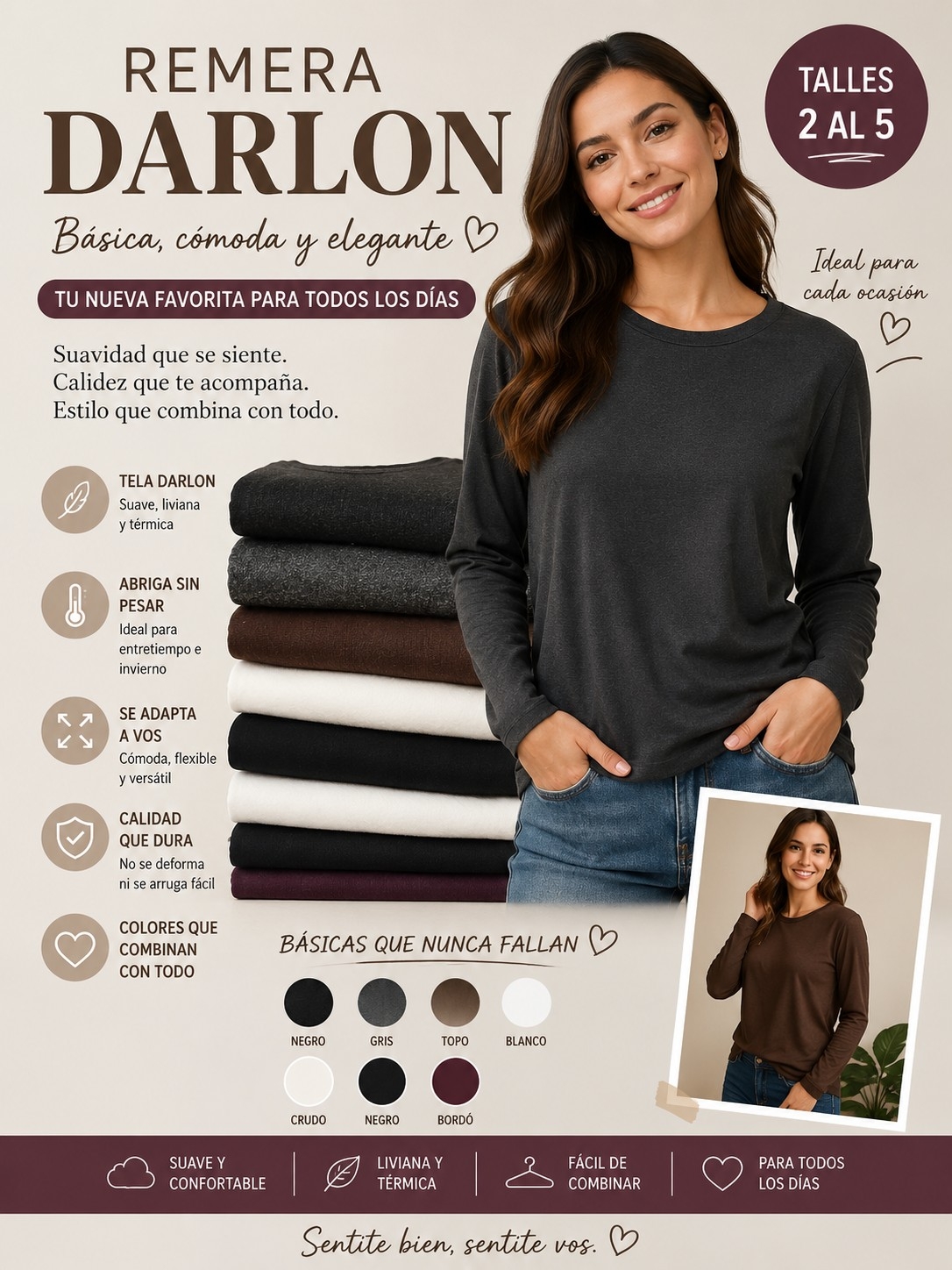 Remeras para Damas del Talla 2al 5 - Imagen 1