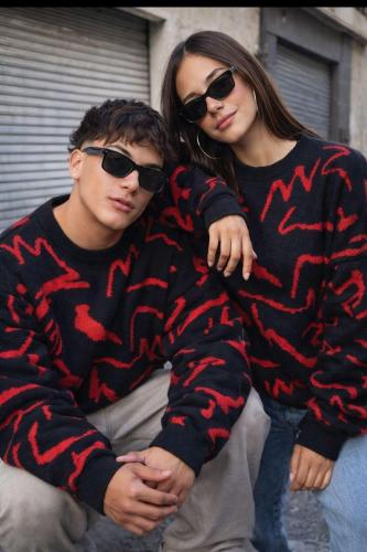 Buzo Baggy Lana Acrílica Doble Tejido Unisex - Miniatura 3