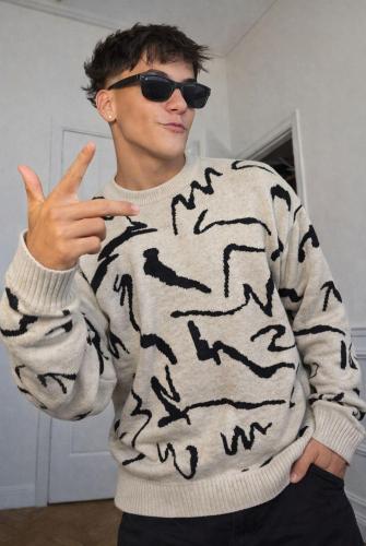 Buzo Baggy Lana Acrílica Doble Tejido Unisex - Miniatura 5