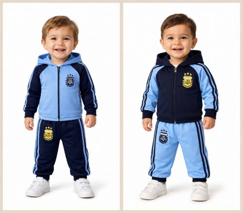  Conjunto Keten Frizado con Campera    Afa   Boca   River