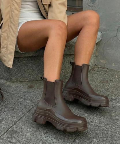 Botas de Lluvia de Goma con Charol Art.011 Choco - Miniatura 3