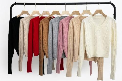 Sweater Cuello V Mujer Bremer Premium - Miniatura 2