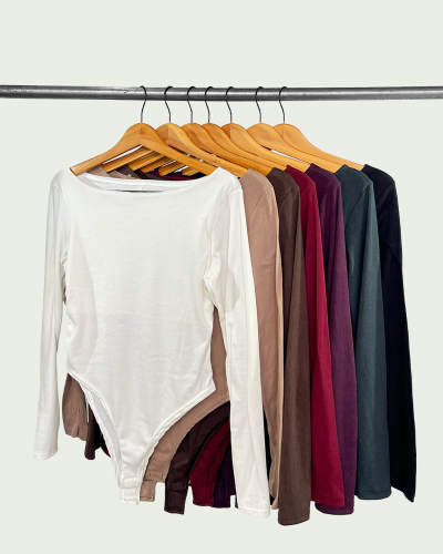 Body Morley Soft con Mangas Largas y Cuello Bote - Miniatura 2