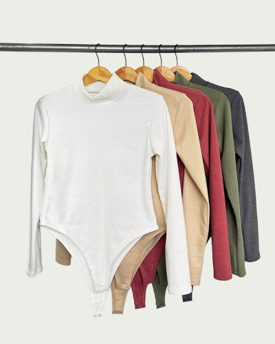 Body Mangas Largas Darlon Rib Media Polera - Miniatura 2