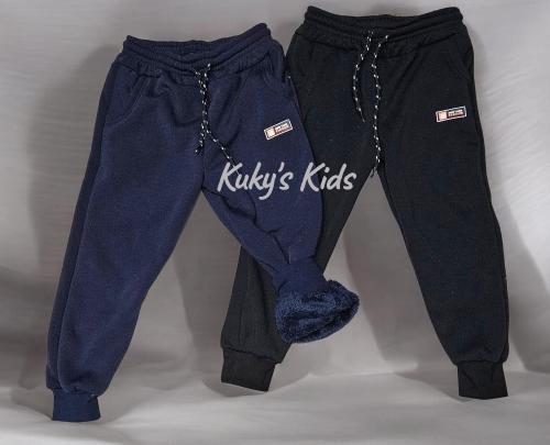 Pantalón Jersey con Piel Puño Nene/a