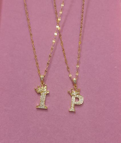 Cadena con Dije de Inicial Dorado - Miniatura 2