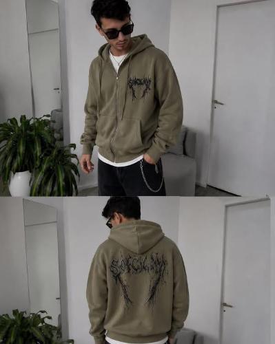 Campera con Piel Hombre - Miniatura 5