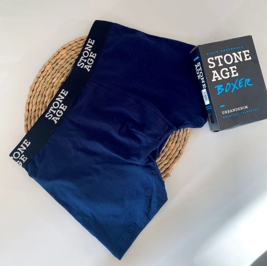 (art:st155e) T/especial Boxer Stoneage Liso Hombre Original - Imagen 3