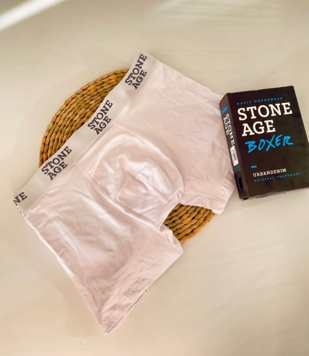 (art:st155e) T/especial Boxer Stoneage Liso Hombre Original - Imagen 5