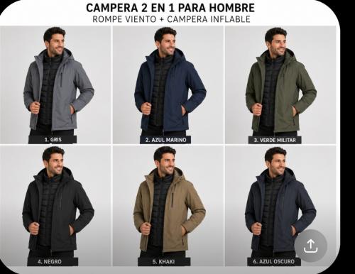 Camperas 2en1 Hombre