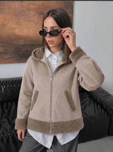 Campera Larga Corderoy con Corderito