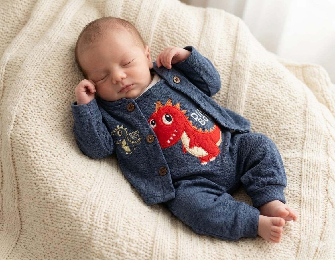 Jardinero Campera Darlon Rib Bebe - Imagen 1