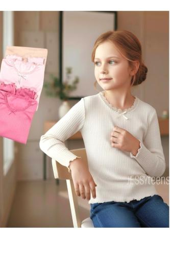 Camiseta Coquette Morley Punto Ratier con Puntilla - Miniatura 2