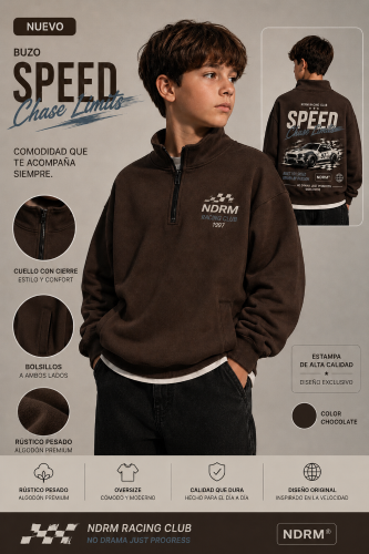 Buzo con Cierre -speed 4 al 16