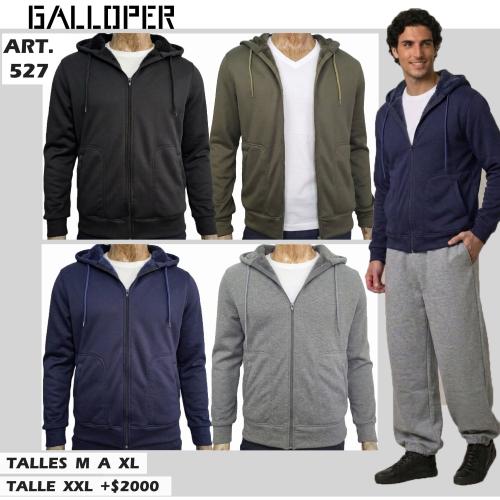 Campera de Algodón C/ Piel