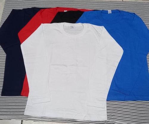 Remeras Manga Larga Lisas Talles Juveniles