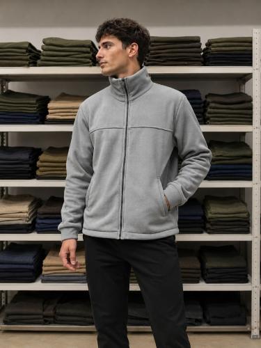 Campera Polar con Piel