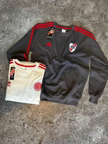 Buzo River Frizado Bordado Retro