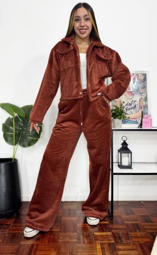 Palazo y Campera Corderoy con Corderito