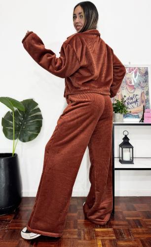 Conjunto Palazo y Chaqueta Corderoy con Corderito - Miniatura 2