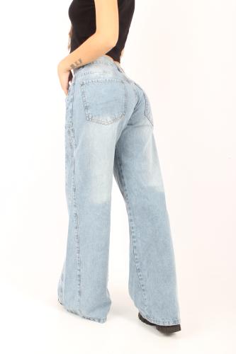 Extra Wide Leg Celeste - Miniatura 2