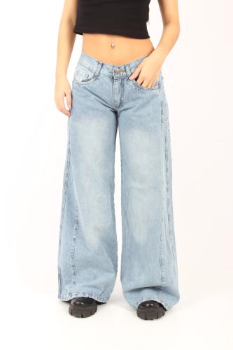Extra Wide Leg Celeste - Miniatura 4