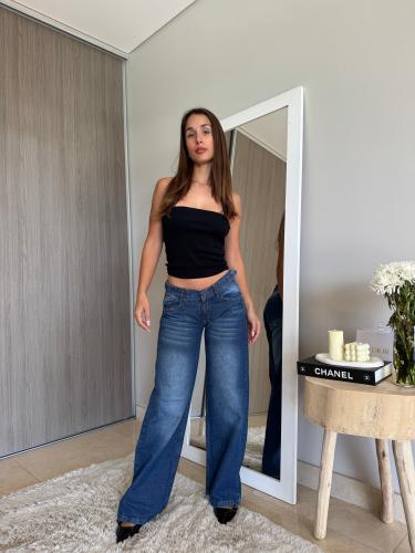 Wide Leg con Regulador Azul