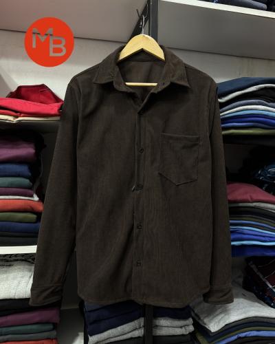 Camisa Corderoy Hombre con Bolsillo - Miniatura 8