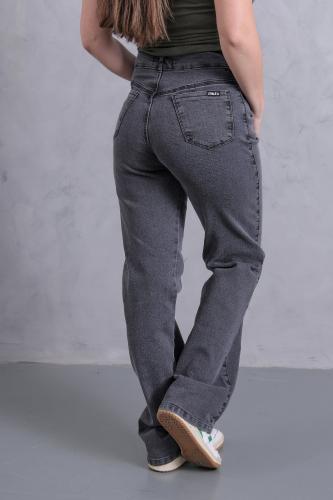 Wide Leg Gris Topo! Elastizado, con Bolsillo Delantero - Miniatura 2