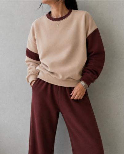 802- Buzo Oversize Combinado-frizado