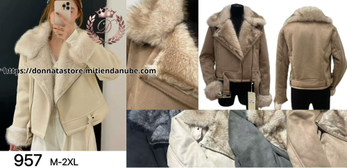 Campera de Gamulan con Piel. Art.957