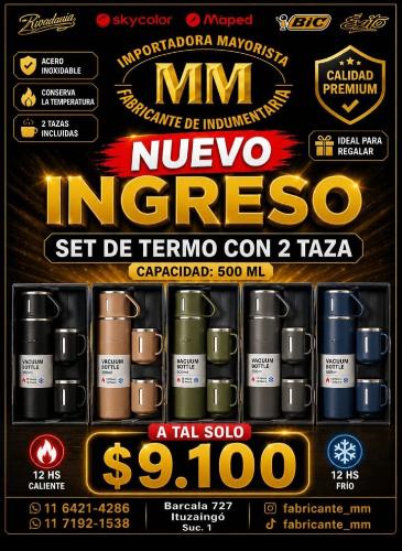 Set de Termo con Dos Tazas