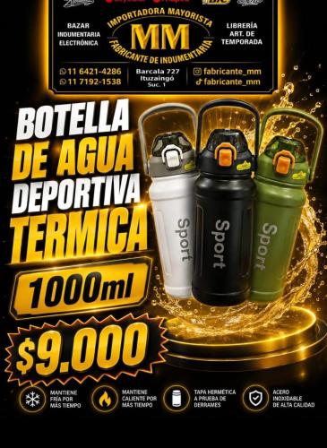 Botella Deportiva de Agua Termica
