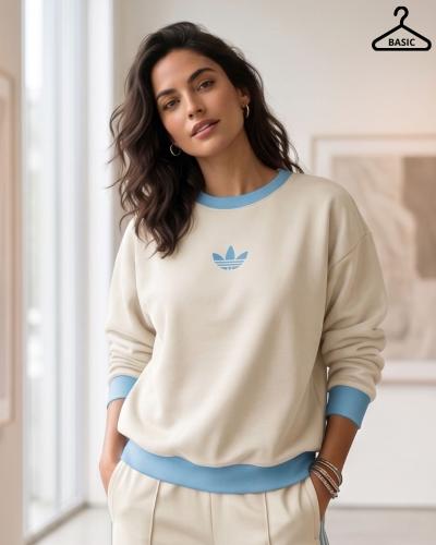 Buzo Adidas Algodon Frisa Retro Combinado - Miniatura 3