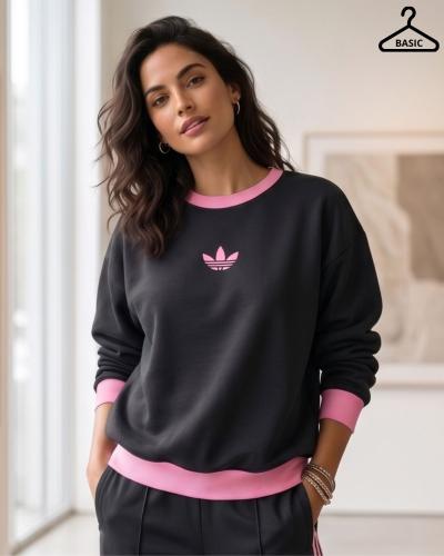 Buzo Adidas Algodon Frisa Retro Combinado - Miniatura 5